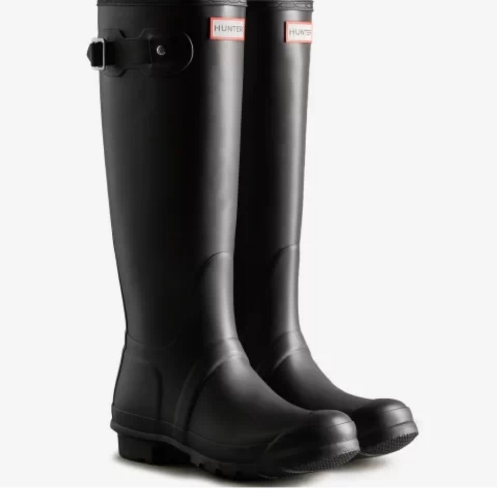 Hunter Boots Women's Original Tall Black Boots Size 9 rain boots - Picture 1 of 8